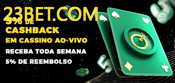 Promoções do cassino ao Vivo 23BET.COM